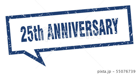 25th anniversary sign. 25th anniversary square 25th anniversary sign. 25th anniversary square 55076739
