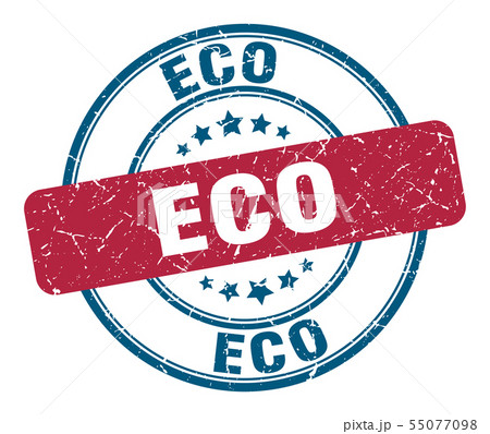 eco stamp. eco round grunge sign. eco 55077098