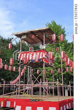 祭の櫓（やぐら）の写真素材 [55077842] - PIXTA