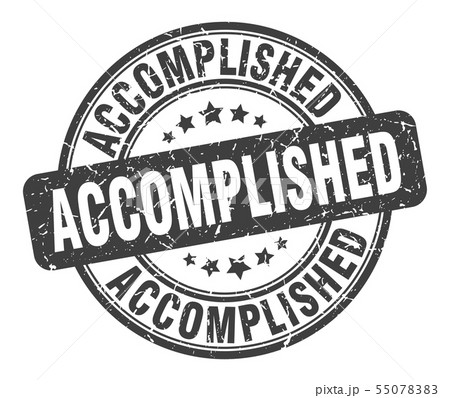 accomplished stamp. accomplished round grunge accomplished stamp. accomplished round grunge 55078383