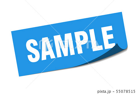 sample sticker. sample square isolated sign.のイラスト素材  