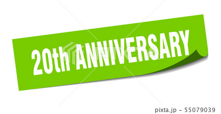 20th anniversary sticker. 20th anniversary square 20th anniversary sticker. 20th anniversary square 55079039