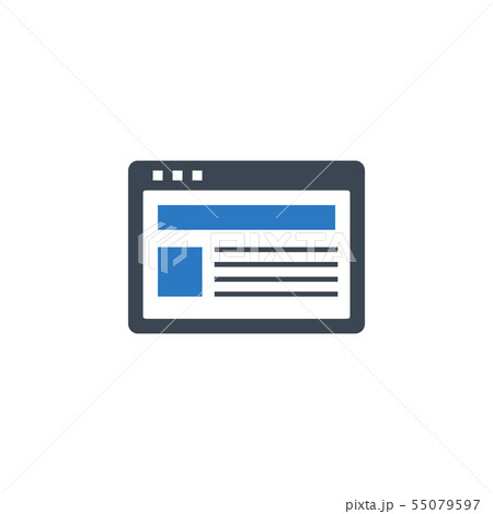 Site related vector glyph icon. 55079597