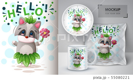 Hello raccoon - mockup for your idea 55080221