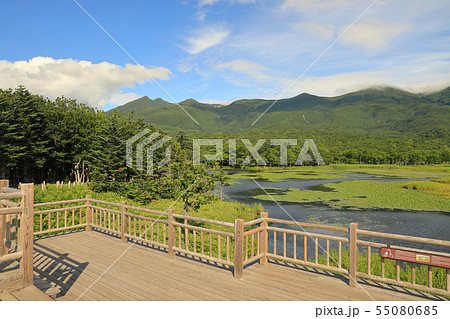 知床五湖_湖畔展望台からの知床連山と一湖_7月 55080685