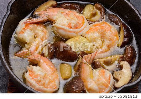 海老のアヒージョ 海老のアヒージョ 55081813