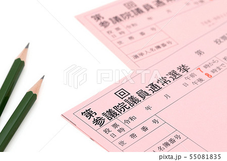 選挙　投票所入場券　 55081835