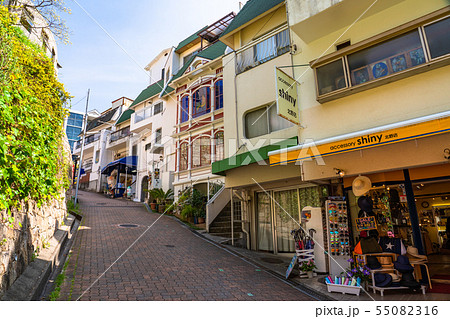《兵庫県》神戸北野異人館街・街並み 55082316