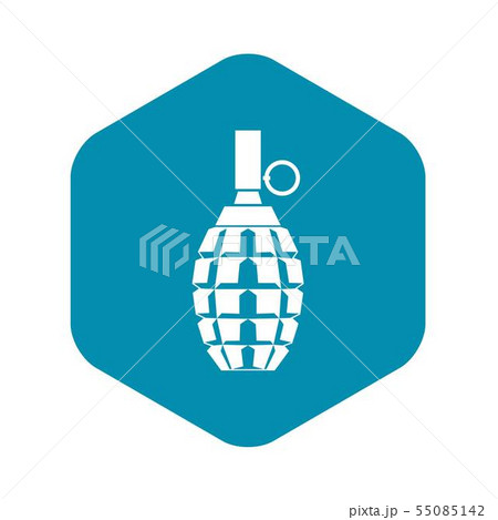 Grenade icon, simple style 55085142