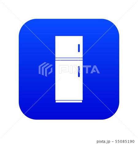 Refrigerator icon digital blue 55085190