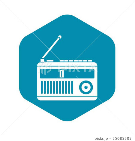 Retro Radio Icon Simple Styleのイラスト素材