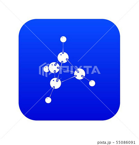 Methanol icon blue vector Methanol icon blue vector 55086091