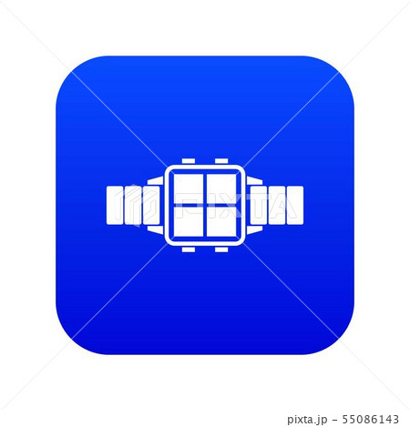 Modern smart watch icon digital blue Modern smart watch icon digital blue 55086143