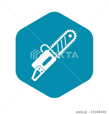 Chainsaw icon in simple style 55086580