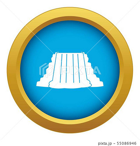Niagara Falls icon blue vector isolated Niagara Falls icon blue vector isolated 55086946