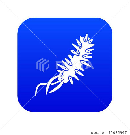E coli bacteria icon blue vector E coli bacteria icon blue vector 55086947
