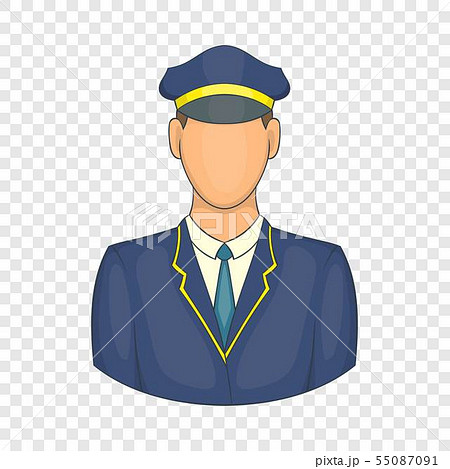 Driver Of Train Icon Cartoon Style Stock Illustration