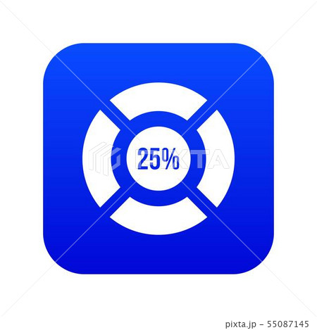 Sign 25 load icon digital blue Sign 25 load icon digital blue 55087145