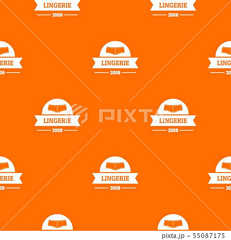 Lingerie girl pattern vector orange 55087175