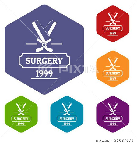Medicine icons vector hexahedron 55087679
