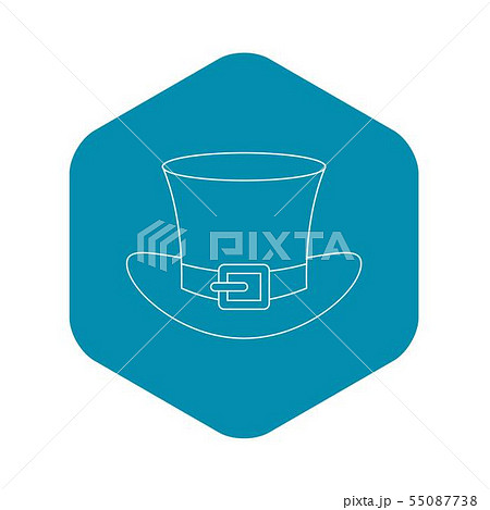 Leprechaun hat icon , outline style Leprechaun hat icon , outline style 55087738