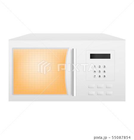 Working microwave icon, realistic style 55087854