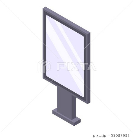 Modern lightbox icon, isometric style Modern lightbox icon, isometric style 55087932