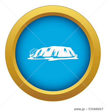 Cliff icon blue vector isolated 55088007