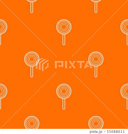 Lollipop pattern vector orange Lollipop pattern vector orange 55088011