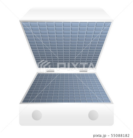 Modern waffle maker icon, realistic style Modern waffle maker icon, realistic style 55088182
