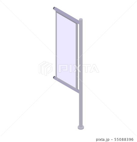 Ad pillar banner icon, isometric style 55088396
