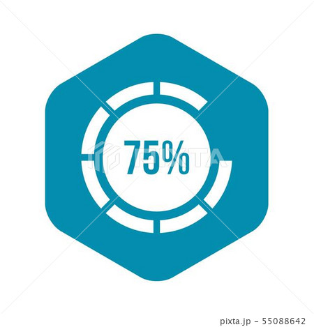 Sign 75 load icon, simple style 55088642