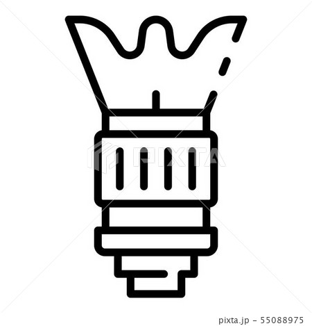 Camera lens icon, outline style Camera lens icon, outline style 55088975