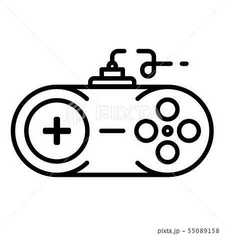 Console joystick icon, outline style 55089158