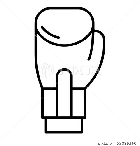 Boxing glove icon, outline style 55089360