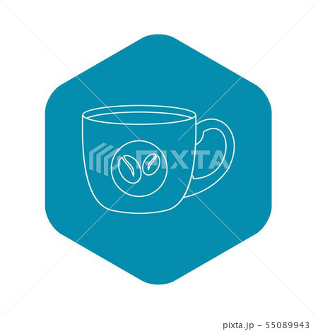 Coffee cup icon, simple style Coffee cup icon, simple style 55089943