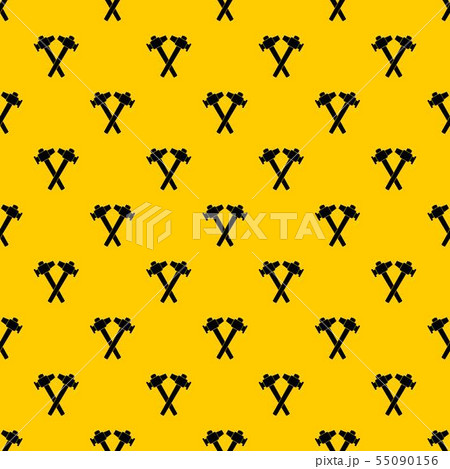 Crossed blacksmith hammer pattern vector Crossed blacksmith hammer pattern vector 55090156