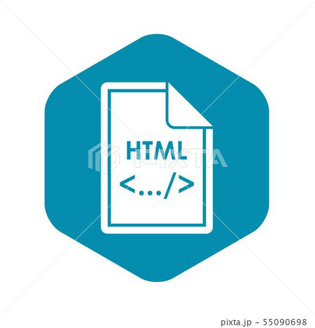 File HTML icon, simple style 55090698