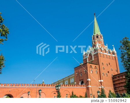 Trinity tower in Kremlin, Moscow, Russia 55092942