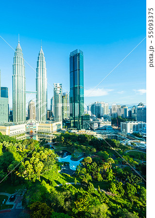 Beautiful architecture building exterior city in kuala lumpur skyline Beautiful architecture building exterior city in kuala lumpur skyline 55093375