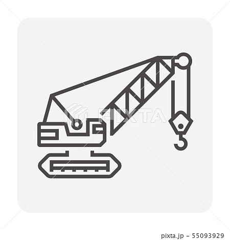 Crawler Tractor Icon, Simple Style Stock Vector - Illustration of creeper,  boom: 157594094