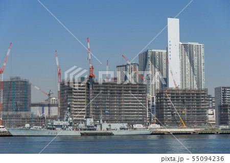 晴海 東京オリンピック選手村 建設中 晴海 東京オリンピック選手村 建設中 55094236