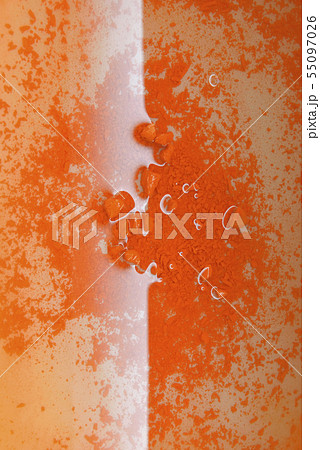 抽象背景 背景素材 壁紙 オレンジ色系 の写真素材