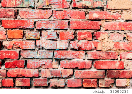 Brick texture with scratches and cracks Brick texture with scratches and cracks 55099255