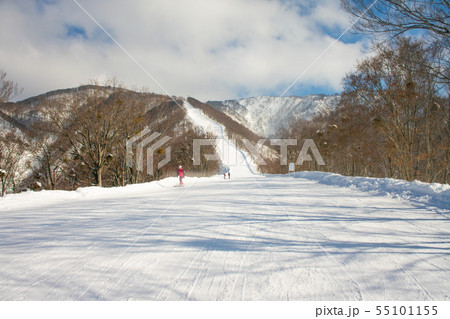 Landscape and Mountain view of Nozawa Onsen in Landscape and Mountain view of Nozawa Onsen in 55101155