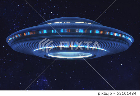 Unidentified Flying Object Space Clipping Path 55101434