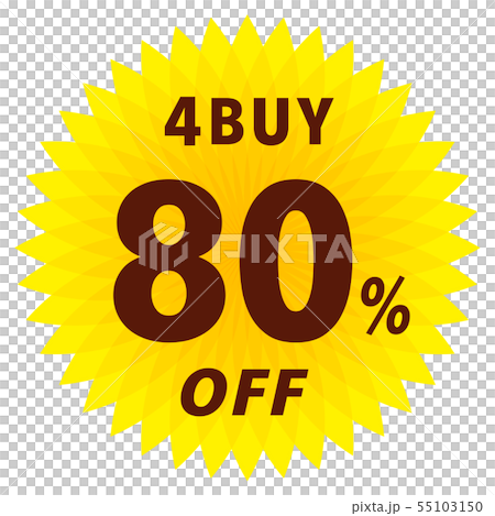 4BUY 80%OFF ラベル 4BUY 80%OFF ラベル 55103150