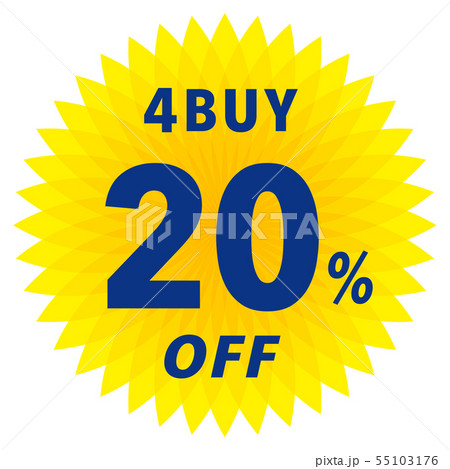 4BUY 20%OFF ラベル 4BUY 20%OFF ラベル 55103176