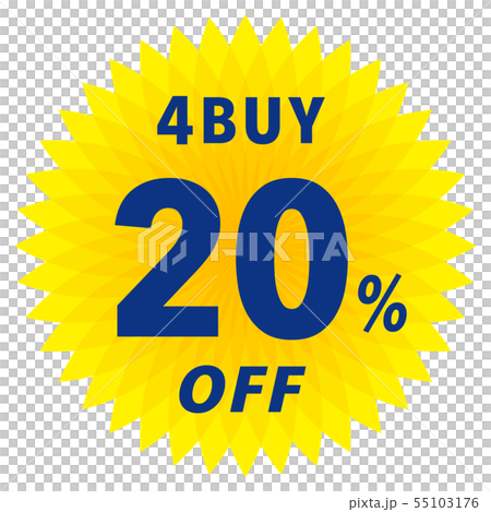 4BUY 20%OFF ラベル 4BUY 20%OFF ラベル 55103176