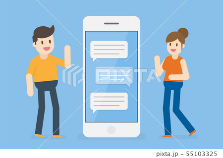 Chat Concept Illustration. 55103325